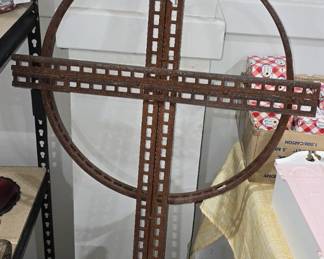 MID CENTURY CHURCH STEEPLE IRON CROSS