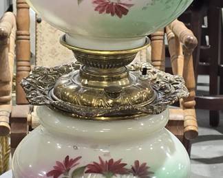 VICTORIAN BALL SHADE LAMP