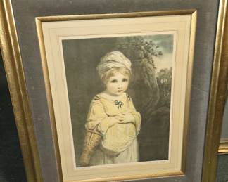 ANTIQUE MEZZOTINT LITHOGRAPH