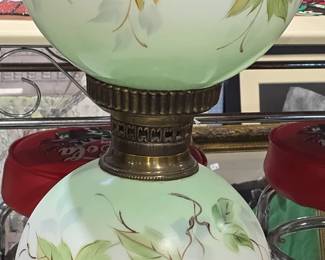 VICTORIAN BALL SHADE LAMP