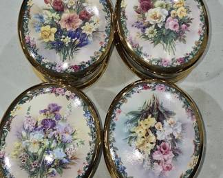 LENA LIU MUSICAL PORCELAIN COVERED BOXES