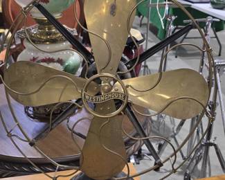 EARLY 1900's BRASS BLADE FAN
