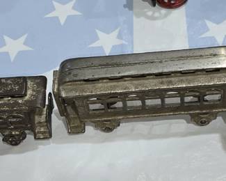 ANTIQUE CAST IRON TOY TRAIN