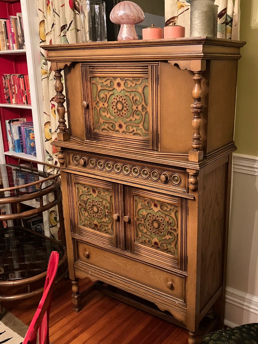 Vintage Storage Cupboard w/ Custom Accents