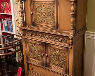 Vintage Storage Cupboard w/ Custom Accents