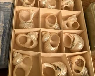 Set of 12 Shell Napkin Rings