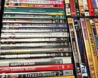 Large variety of DVD's, CD's and VHS!!