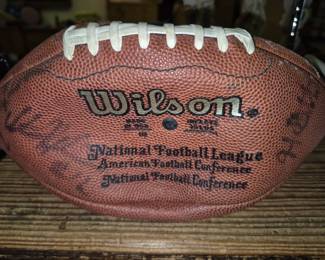 Multiple autographs Kansas City Chiefs football