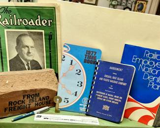 Vintage railroad collectibles 