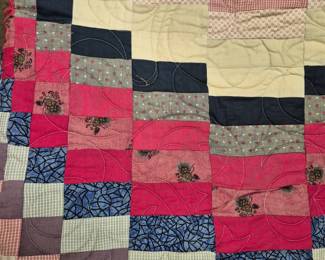 Much quilts, blankets and bedspreads. "Flying Geese" quilt
