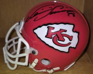 Autographed #90 Neil Smith Kansas City Chiefs miniature football helmet