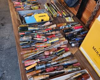 Enough screwdrivers for an army of mechanics.