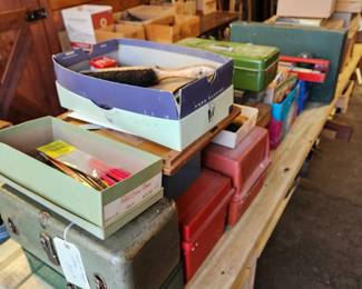 Art supply kits by the dozen.