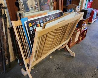 Giant ornate mirror.