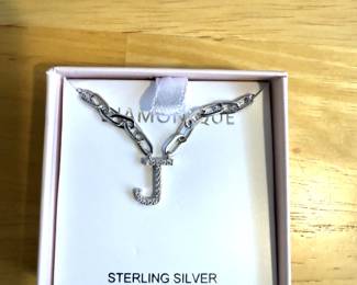 Diamonique Sterling Necklace 