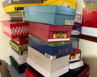 Many Unused Shoes/Boots, Sizes 9-9.5-10.
