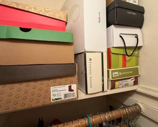 Many Unused Shoes/Boots, Sizes 9-9.5-10.