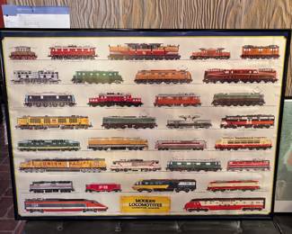 Modern Locomotives-Locomotives Modernes framed poster