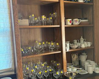 Beautiful wine glasses of all sizes and for different kinds of wines