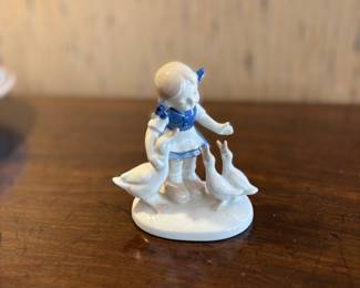 Blue and White Figurine "4" Denmark