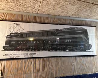 4814 Pennsylvania Electric Passenger Locomotive print framed
