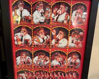 International framed print by Guy Buffet captures "Fred's " irrepressible zest