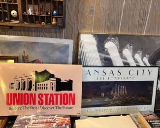 Union Station "Restore the Past-Discover the Future" poster, Kansas City Skyline poster