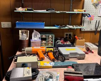 Incredible vintage media, small hand tools and workshop items