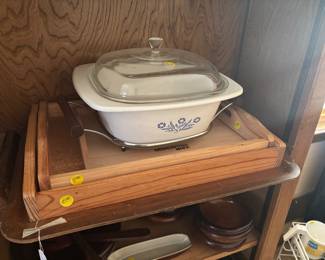 Trays and corning ware