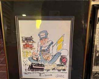 Railroad cartoonist JA Harus