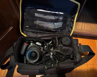 Nikon Camera and Bag