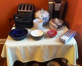 Keurig toaster bowls flower pots misc.