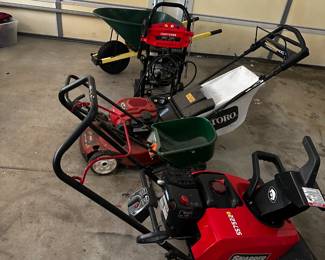 Wheel Barrow Pressure Washer Toro Mower spreader snow blower