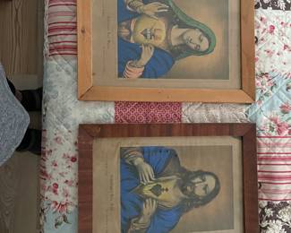 Many religious items, predominantly Catholic. This set is in German. 