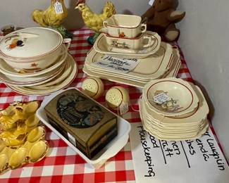 Homer Laughlin Hacienda Dishes, plus knock offs from Kitchen Kraft & Good Housekeeping. 
