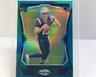 003 2024 Panini Certified Football Drake Maye Teal Parallel #37/50