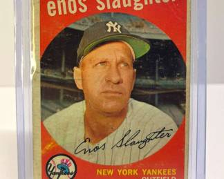 1959 Topps Enos Slaughter Card