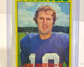 1972 Topps Fran Tarkenton Card
