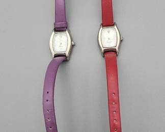 Diamond Watches Genuine Leather Bands