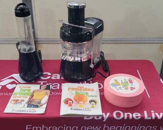 Fusion Juicer, Fusion Booster, Fusion Juice Recipe Book, Fun Cocktail Hors Doeuvre Plates