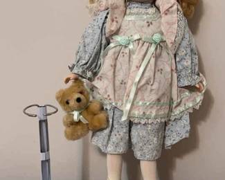 Beautiful Doll with Bear