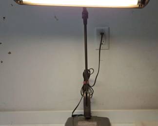 Vintage Dazor Floating Fixture Adjustable Height Metal Lamp