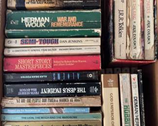 A Box Of Miscellaneous Paperback Books