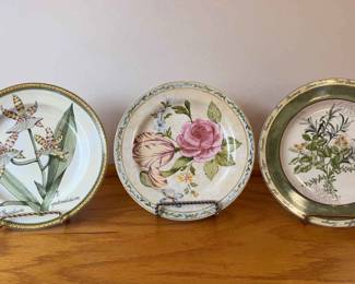 Decorative Plates by American Atelier with Stands
