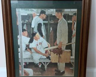 Norman Rockwell The Rookie Framed Print