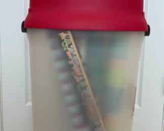 Gift Wrap Storage Container And Gift Wrap 