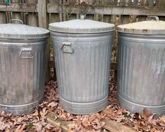 Metal Trash Cans