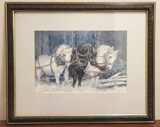 372x - 1976 Framed Art, Pencil Signed 18.5 x 22.5