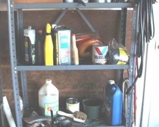 256 - Metal Shelf w / Contents - 31" x 65" x 12"