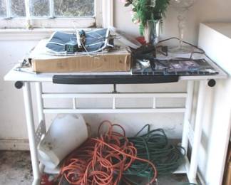 267 - Rolling Worksurface w / Contents 40" x 25" x 30"